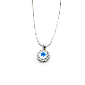 Trendy 92.5% Pure Silver Eyes Chain Pendant
