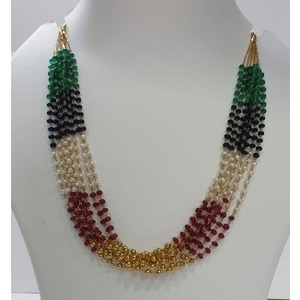 18k Gold colourful beaded Chain