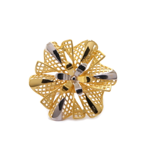 22k yellow gold daisy- dee ring