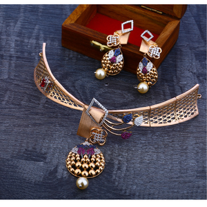 18ct  Rose Gold Women's  Classic   Necklace S