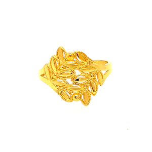 22k Gold Plain Graceful Ring