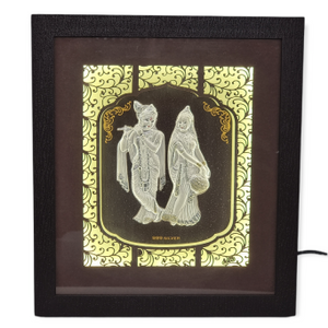 999 silver lighting radha krishna frame, home