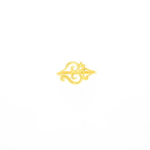 Auspicious Om Design 22kt Gold Ring