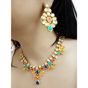 Fancy Artificial Diamond Necklace Set