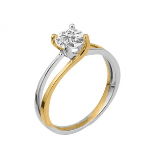 Together solitaire ring