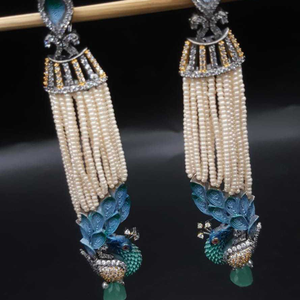 peacock Earrings long#363