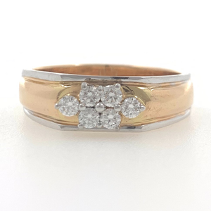 18kt / 750 rose gold fancy engagement 6 diamo