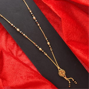 Charming 22k enamelled gold mangalsutra
