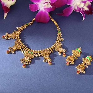 antique necklace set 916