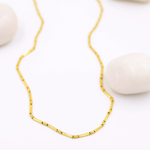 Slender Modern Yellow Gold Chain