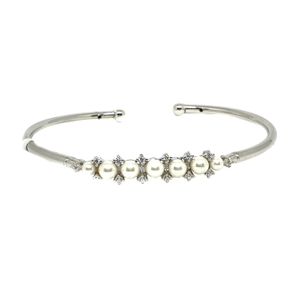925 sterling silver pearl bracelet mga - brs0