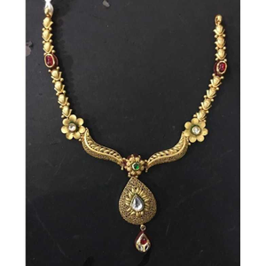 916 Gold Indian Jadtar Ladies Attractive Neck