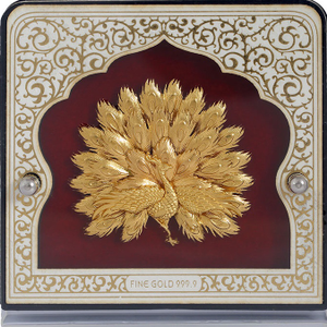 999 GOLD PEACOCK FRAME