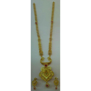 22KT Gold Ladies Indian Classic Necklace Set 