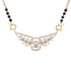 Pooja Diamond Mangalsutra Tanmaniya Pendant b