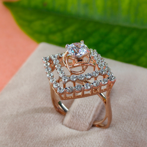 14K Gold Loopy Bends Diamond Ring JLR26