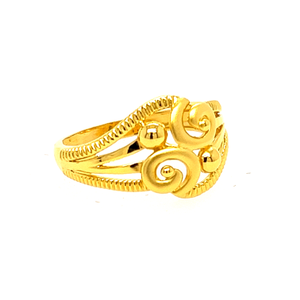 22k Gold Plain Designer Ring