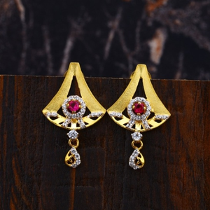 22 carat gold ladies earrings RH-LE508