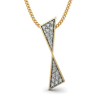 twin triangle pendant