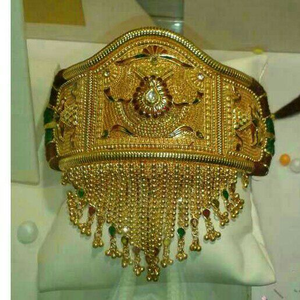 Designer Vertical Rajputi Necklace With Jhuma