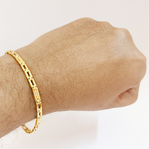 18 kt real solid yellow gold hallmark men's b
