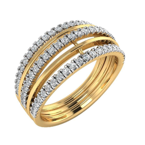 22k gold handmade diamond ring jjjgr54