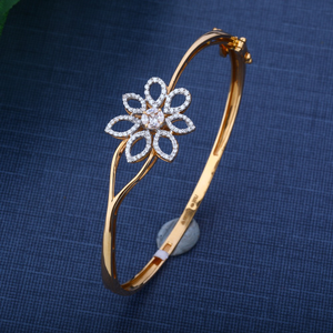 916 Gold Attractive Flower Design For Lady Br
