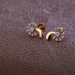750 Rose Gold Classic Earring RE71