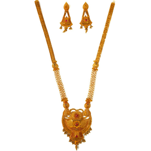 1 gram gold forming necklace set mga - gfn003