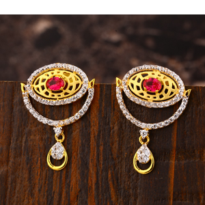 22CT  Gold CZ Women's Gorgeous Hallmark  Earr