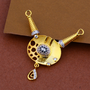 916 Gold Cz Designer Pendant ML93