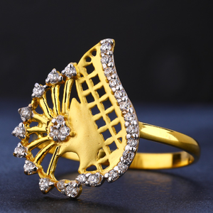 916 gold women's cz  exclusive diamond ring l
