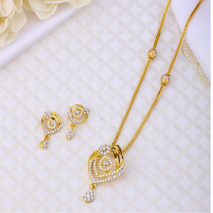 gold pendant set  for woman's design in 22k 9