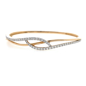 18kt / 750 rose gold classic diamond bracelet