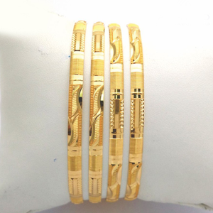 Gold Hallmark PLAIN Bangle -KN770