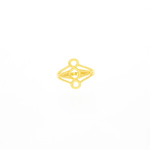 Three Layered 22kt Gold Infinity Finger Ring