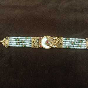 22 k Gold Antique Jadtar Bracelet