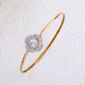 18KT Rose Gold fancy Ladies Bracelet  Kada RL