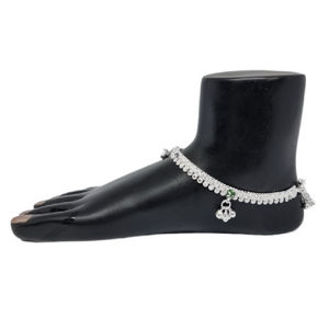 Simple design in silver payal mga - pls4206