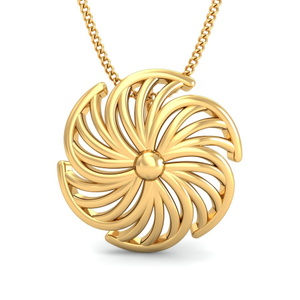 22K Gold Elegant Pendant BPDP038
