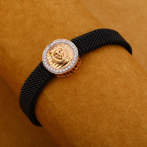 18kt cz rose gold hallmark mens bracelet mlb3