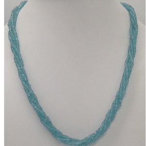 Natural Sky Blue Aquamarine Faceted Beeds 4 L