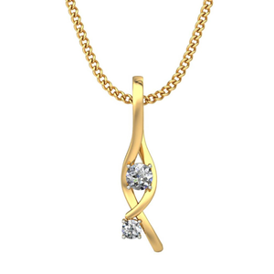 entwined diamond pendant