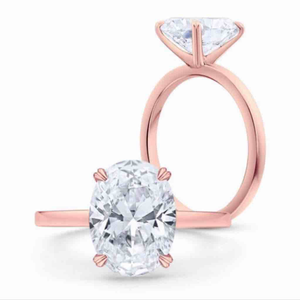 2 Cts Oval Shape Moissanite Diamond Engagemen