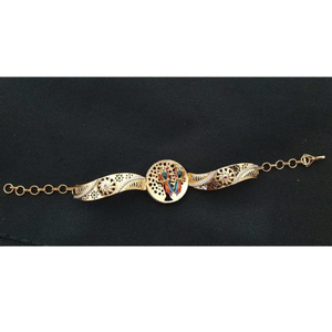916 Gold Designer Love Birds Design Bracelet 