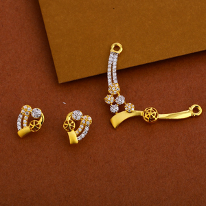 916 gold  mangalsutra women's stylish pendant