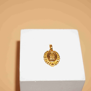 22k Gold Elegant Plain  Pendant 746R50