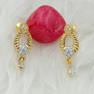 916 GOLD PLAIN CASTING EARRING