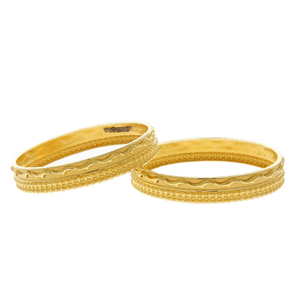 22kt simple gold bangles