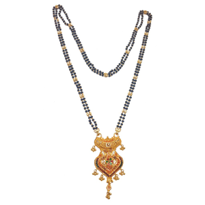22k Gold Kalkatti Designer Mangalsutra MGA - 